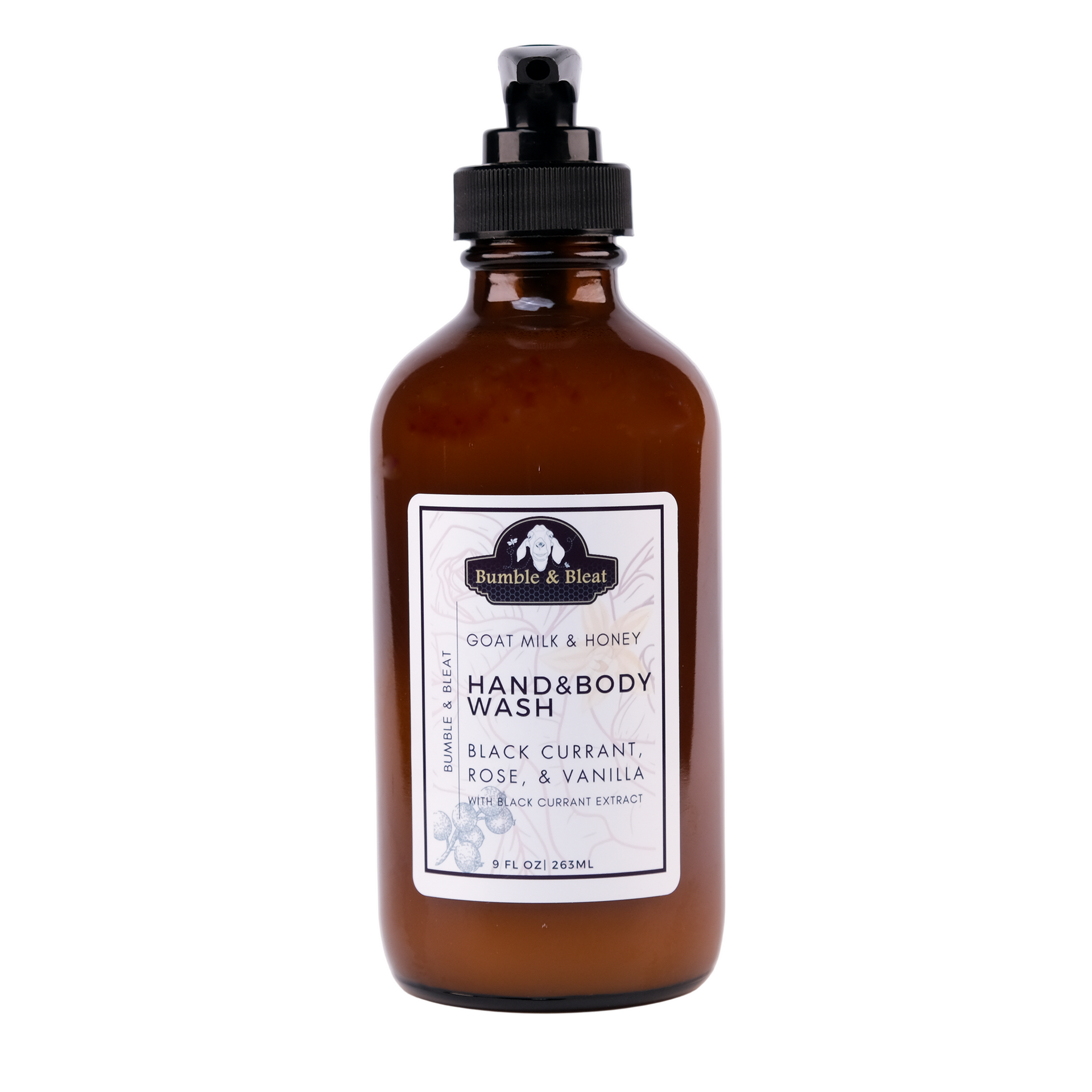 Black Currant, Rose, & Vanilla Hand & Body Wash