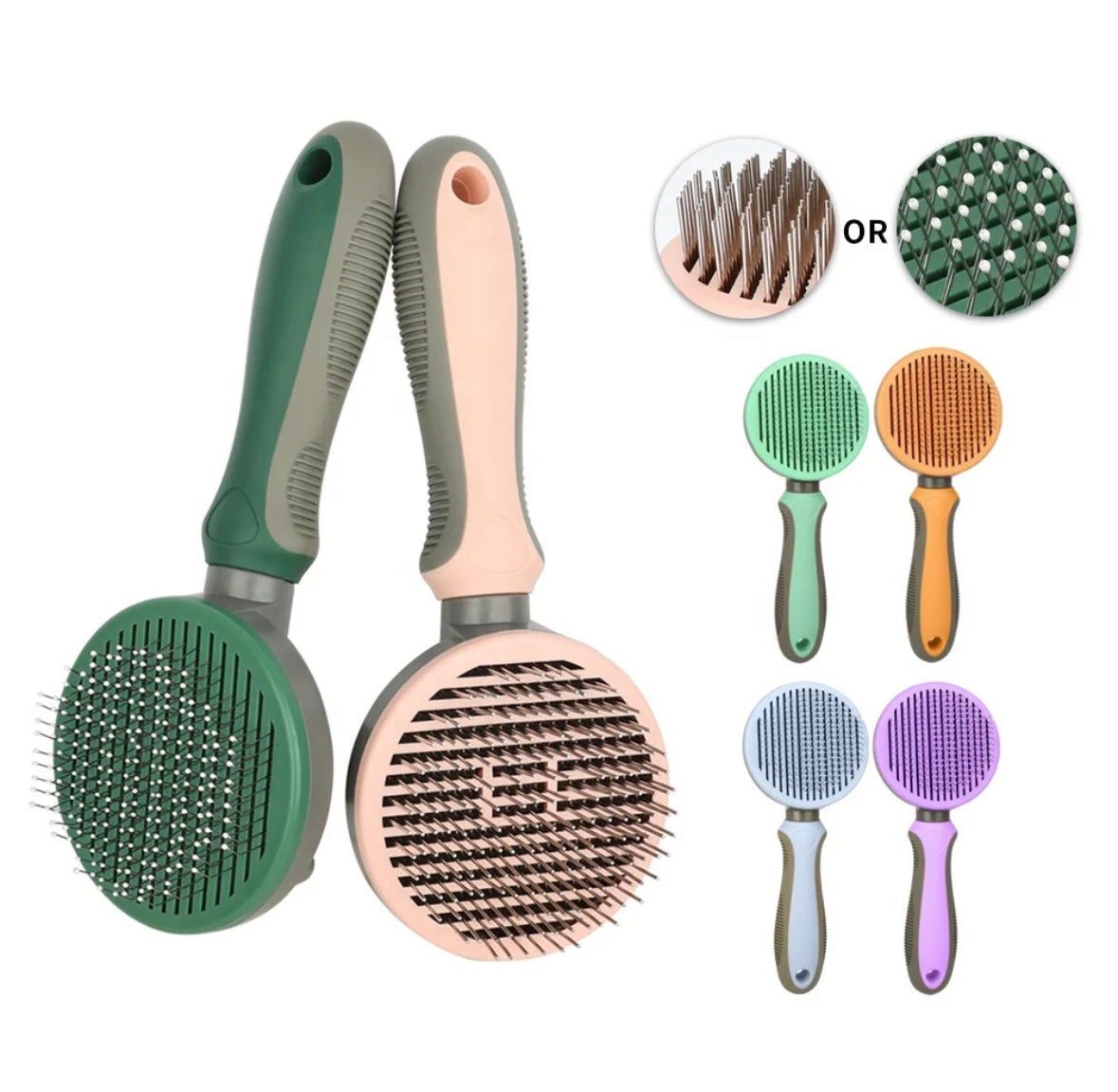 Self-Cleaning Pet Grooming Slicker Brush
