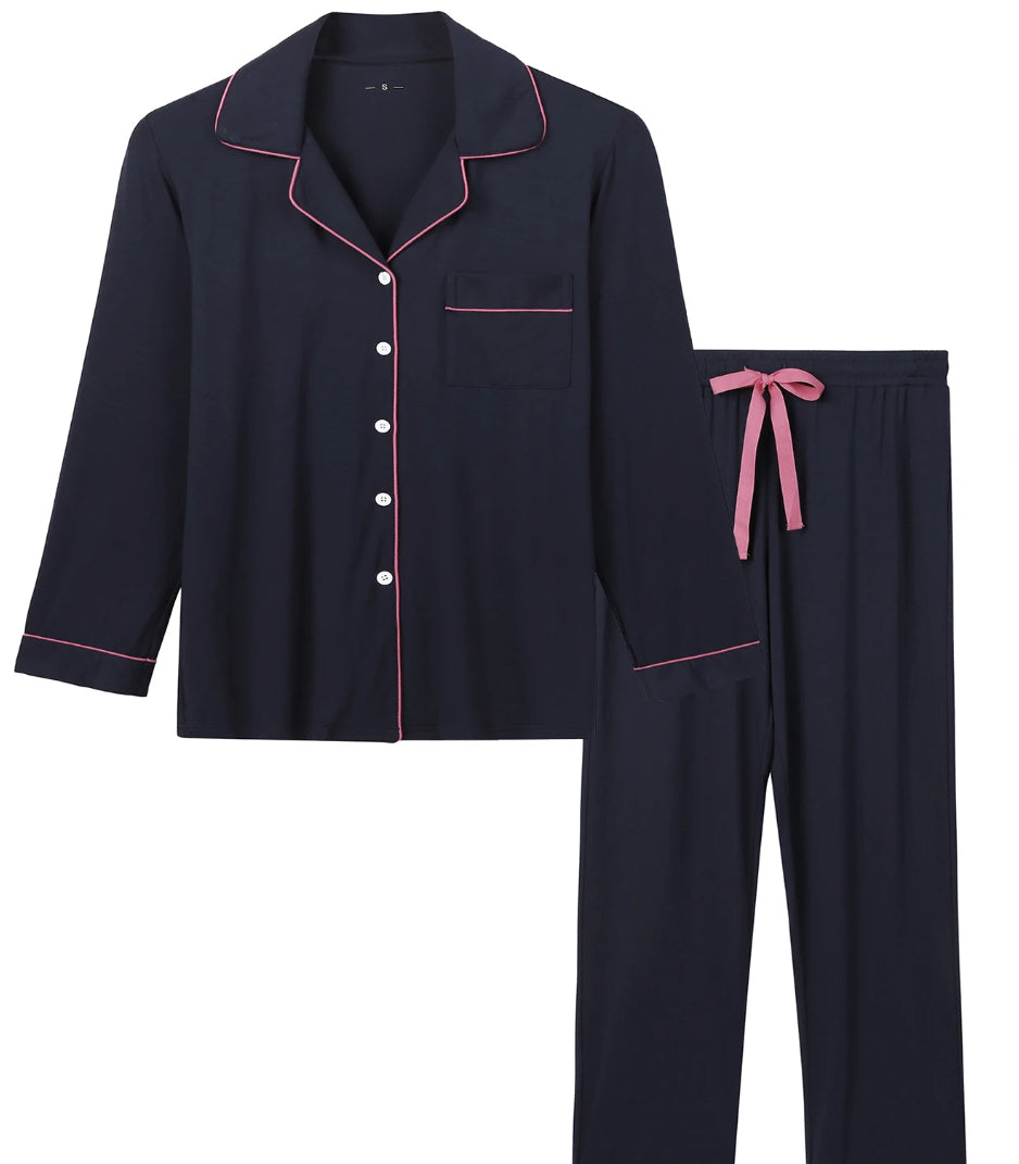 Women's Bamboo Long-Sleeve Pajamas