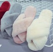 Plush Fuzzy Criss Cross Slipper