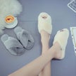 Plush Fuzzy Criss Cross Slipper