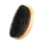 100% Natural Wood, Boar Hair Beard Brush - Bumble & Bleat Soapery