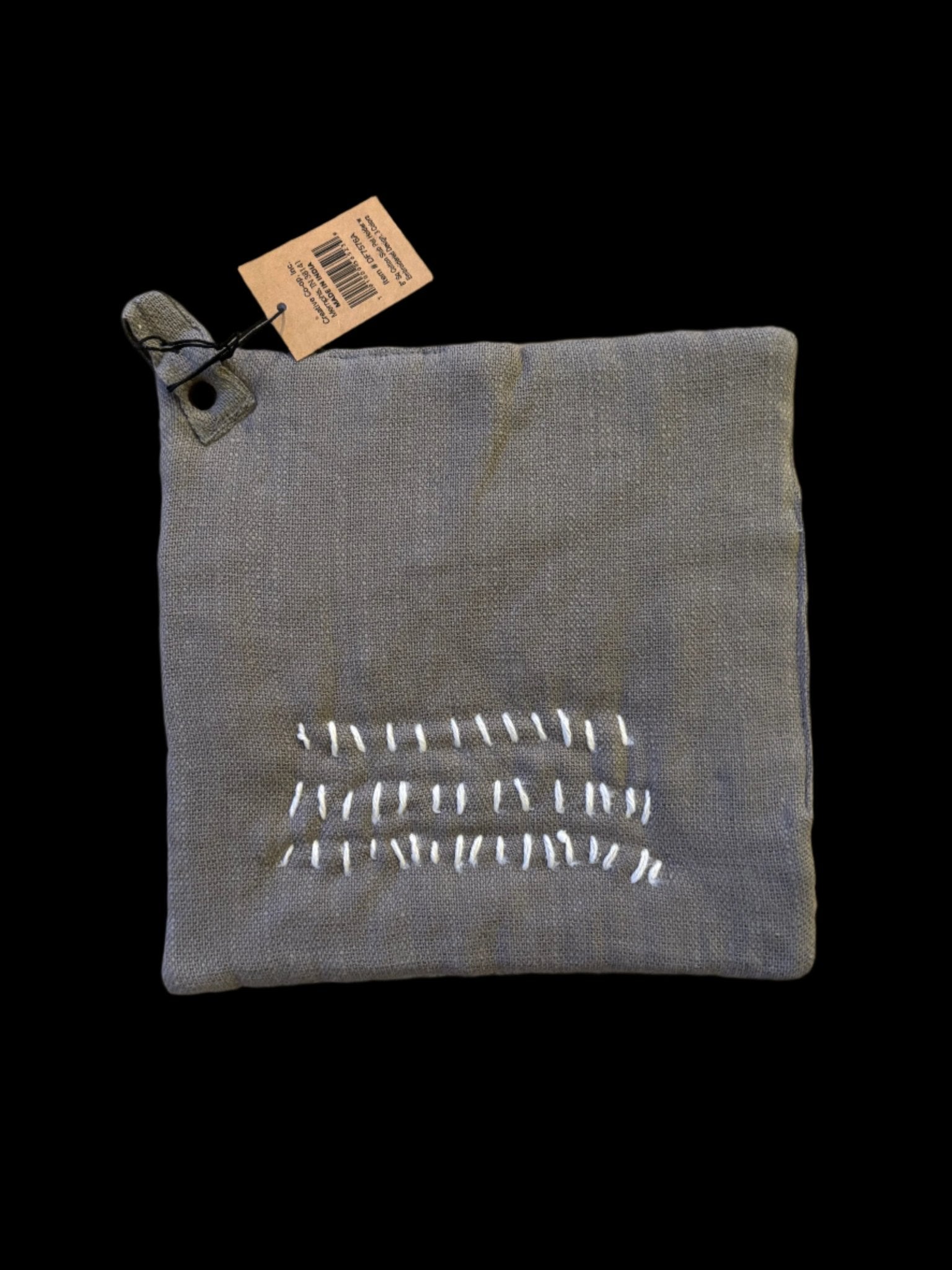 8” Square Cotton Slub Pot Holder - Bumble & Bleat Soapery