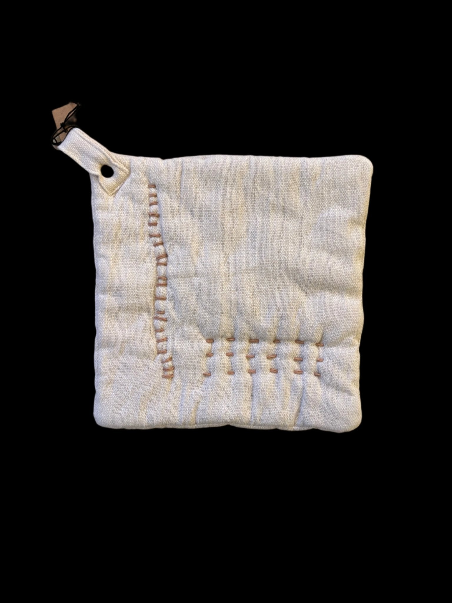 8” Square Cotton Slub Pot Holder - Bumble & Bleat Soapery