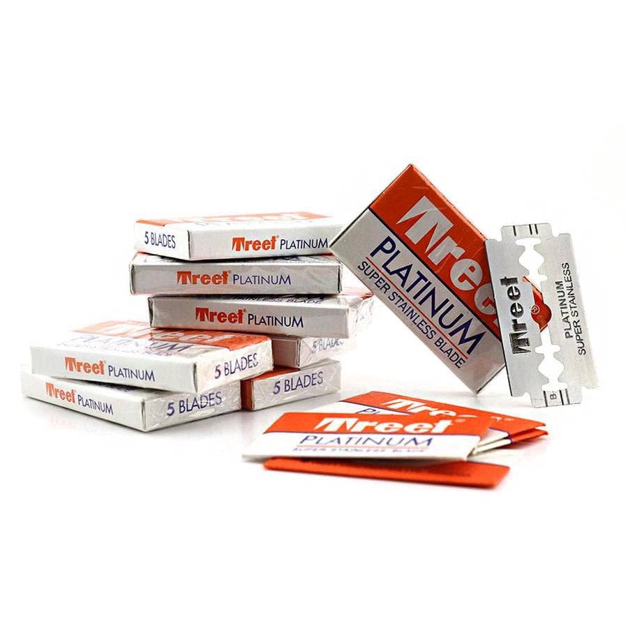 1 Pack of Treet Platinum Super Stainless Double Edge Razor