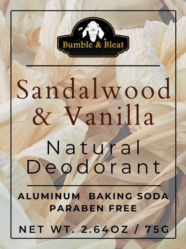 Sandalwood & Vanilla Natural Deodorant