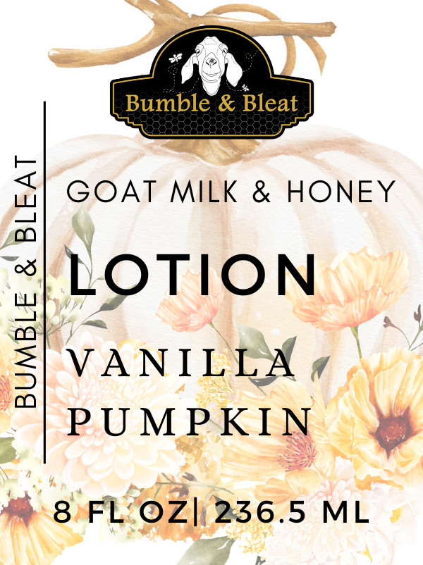 Vanilla Pumpkin Goat Milk and Honey Lotion