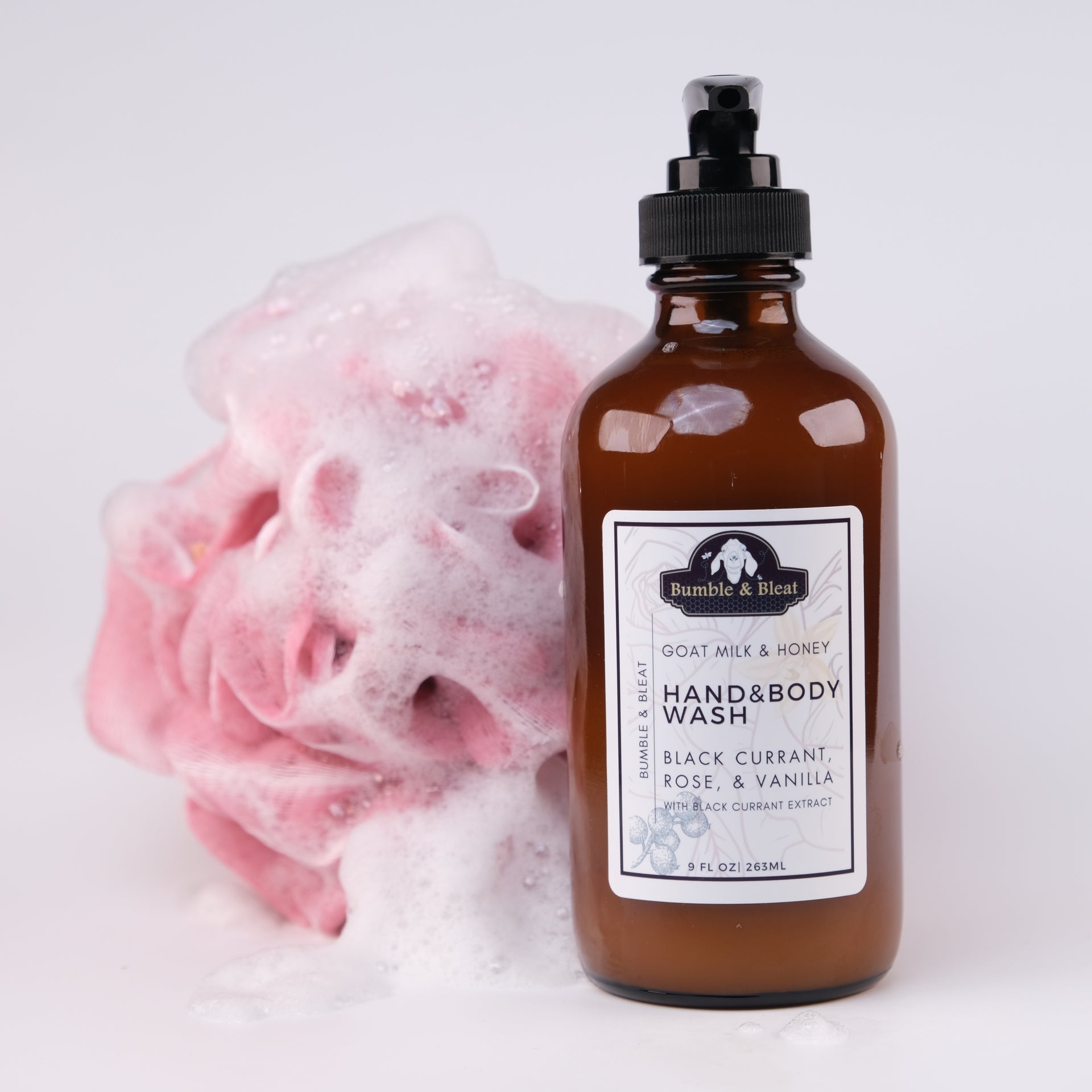 Black Currant, Rose, & Vanilla Hand & Body wash