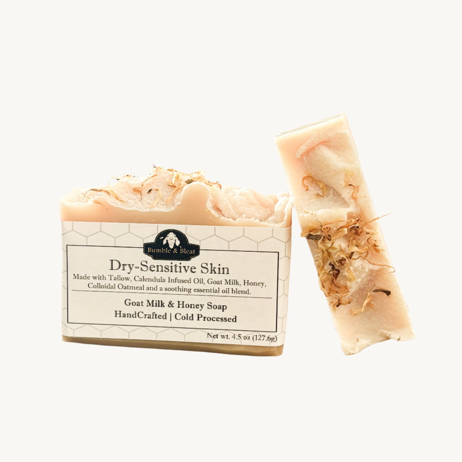 Dry-Sensitive Skin Tallow, Goat Milk, & Honey Soap