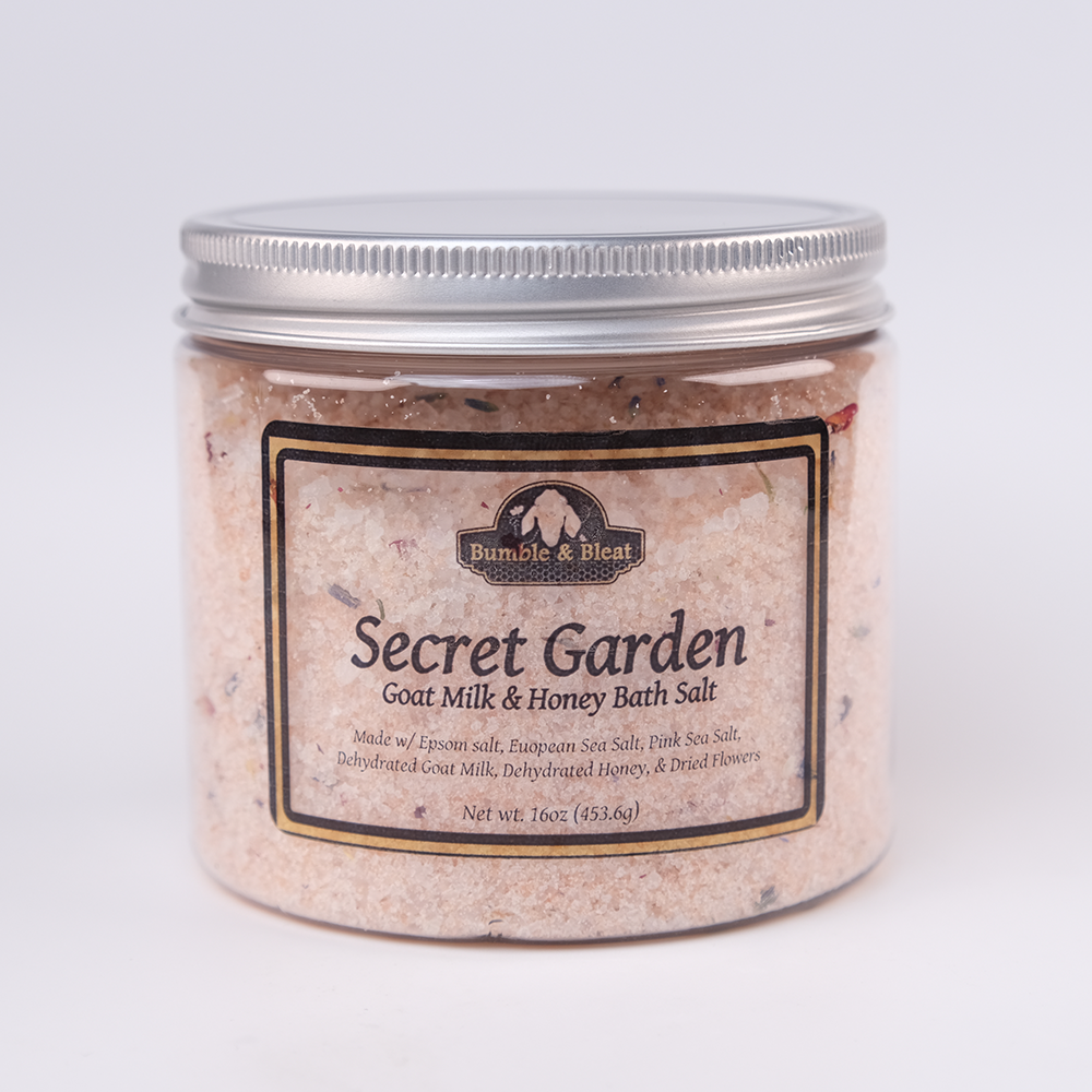 Sal de baño de miel y leche de cabra de Secret Garden