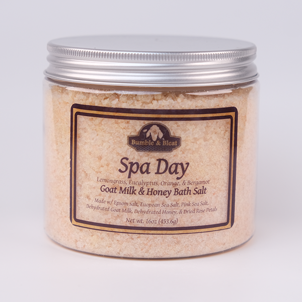 Baño de sal para día de spa