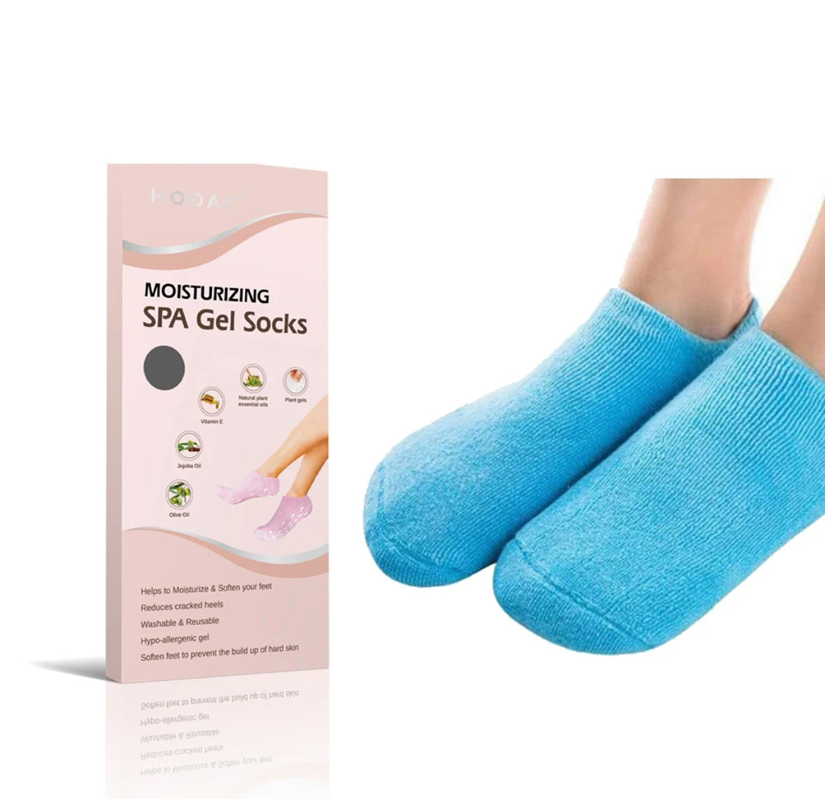 Calcetines de gel de spa hidratantes para tratamiento de la piel