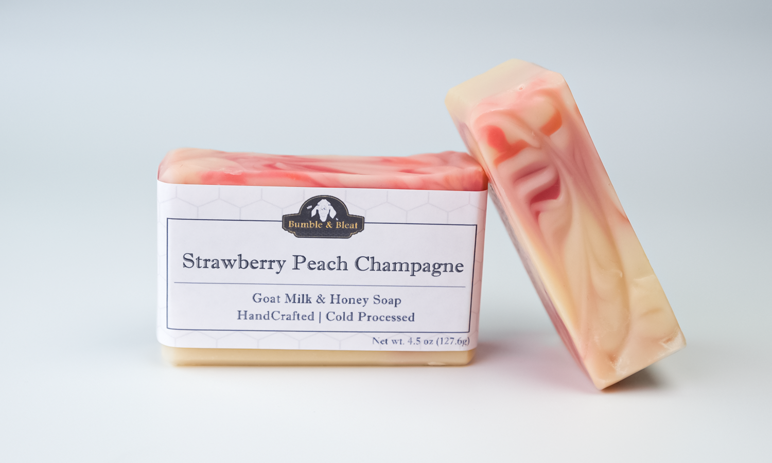 Strawberry Peach Champagne Bar Soap