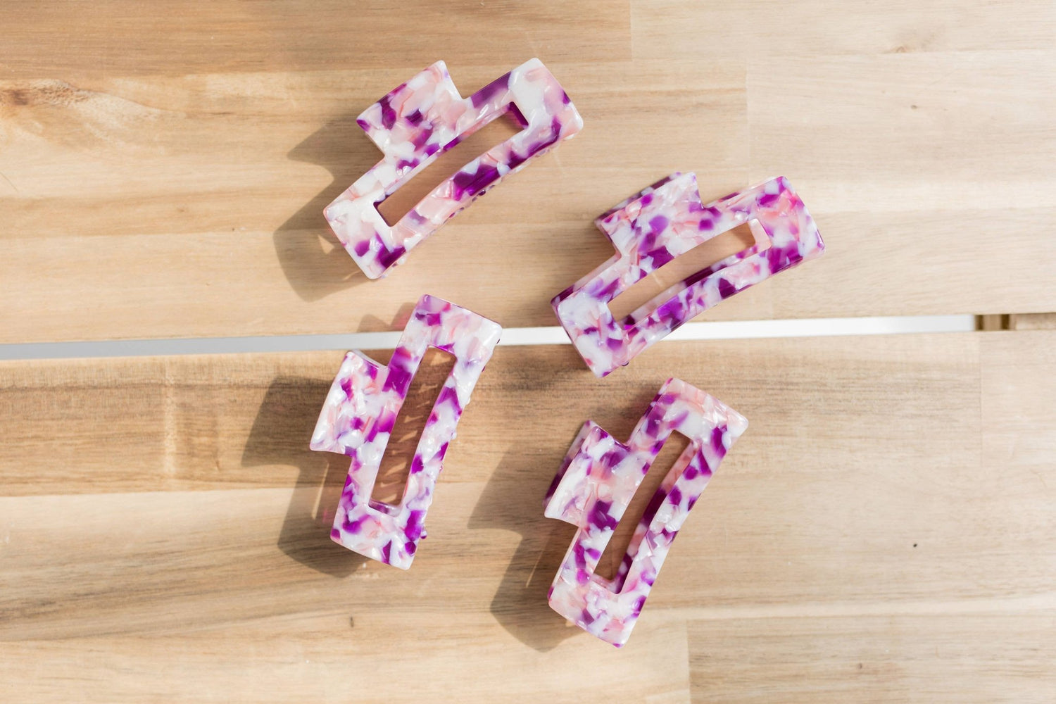 Acetate Claw Clip Environmentally Friendly, Magenta Pearl - Bumble & Bleat Soapery