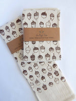Acorn Cotton Towel, Tea Towel - Bumble & Bleat Soapery