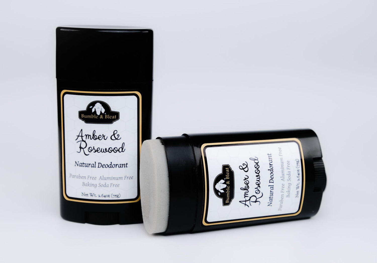 Amber & Rosewood Natural Deodorant - Bumble & Bleat Soapery