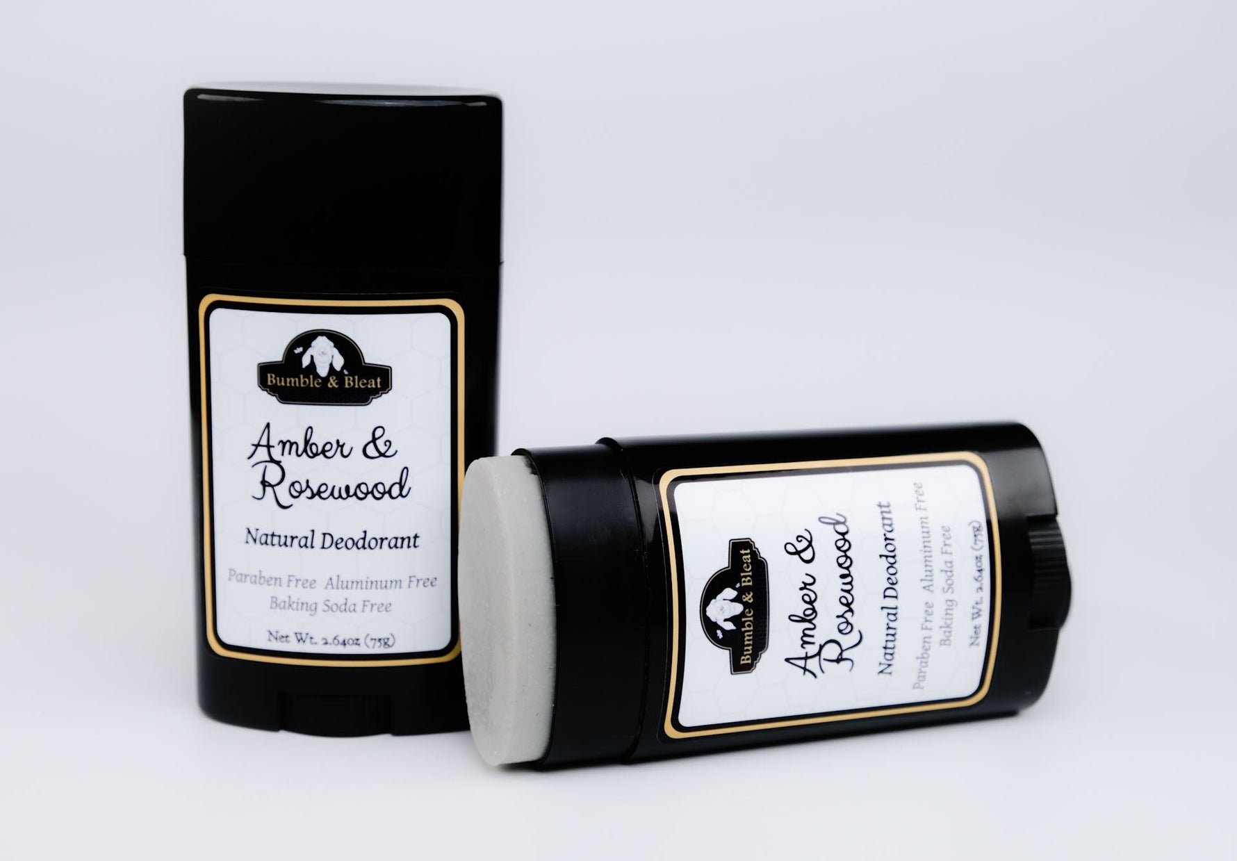 Amber & Rosewood Natural Deodorant - Bumble & Bleat Soapery