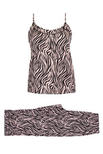 Bamboo Cami and Trouser PJ Set in Animal Print - Bumble & Bleat Soapery
