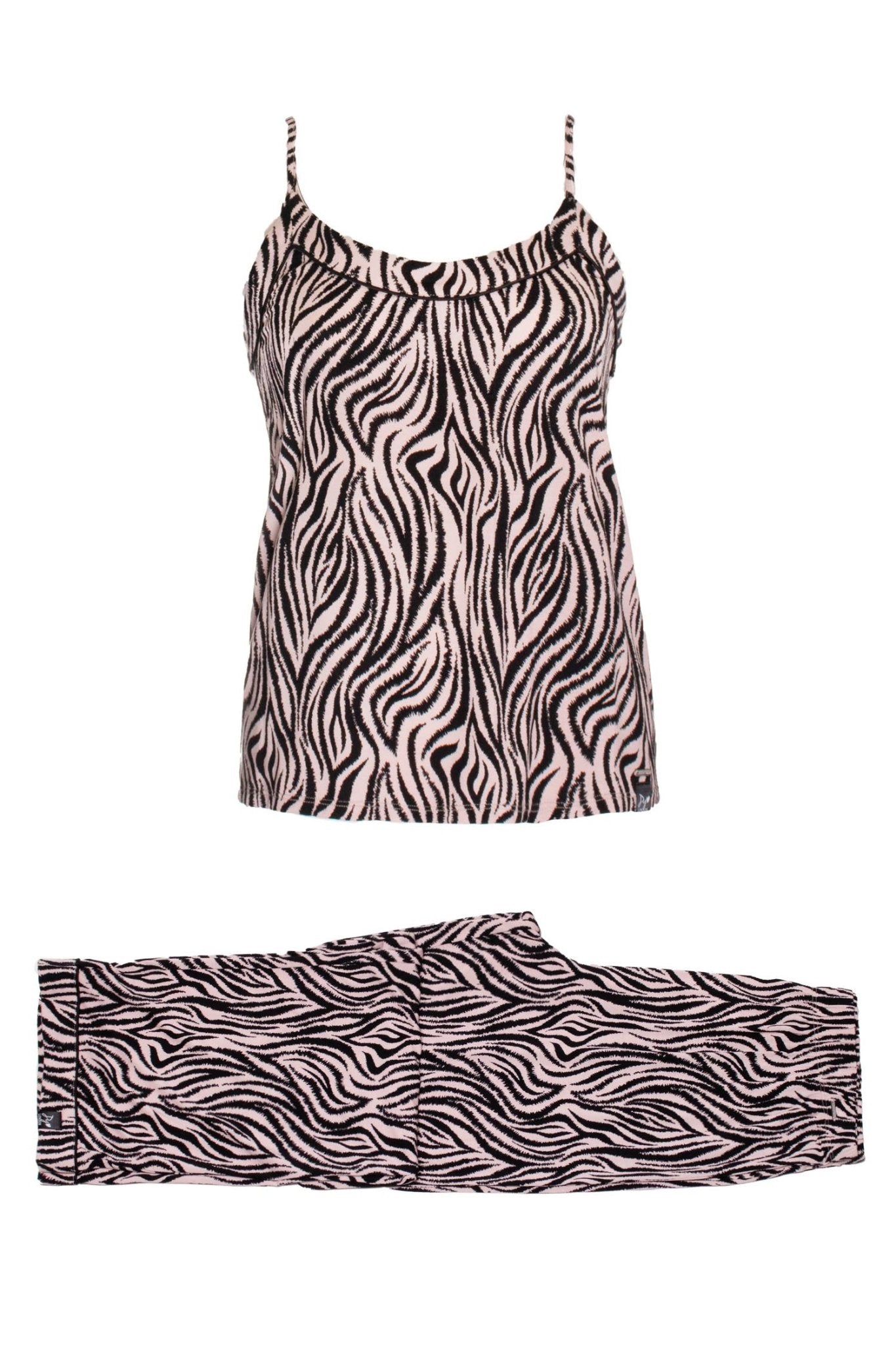 Bamboo Cami and Trouser PJ Set in Animal Print - Bumble & Bleat Soapery
