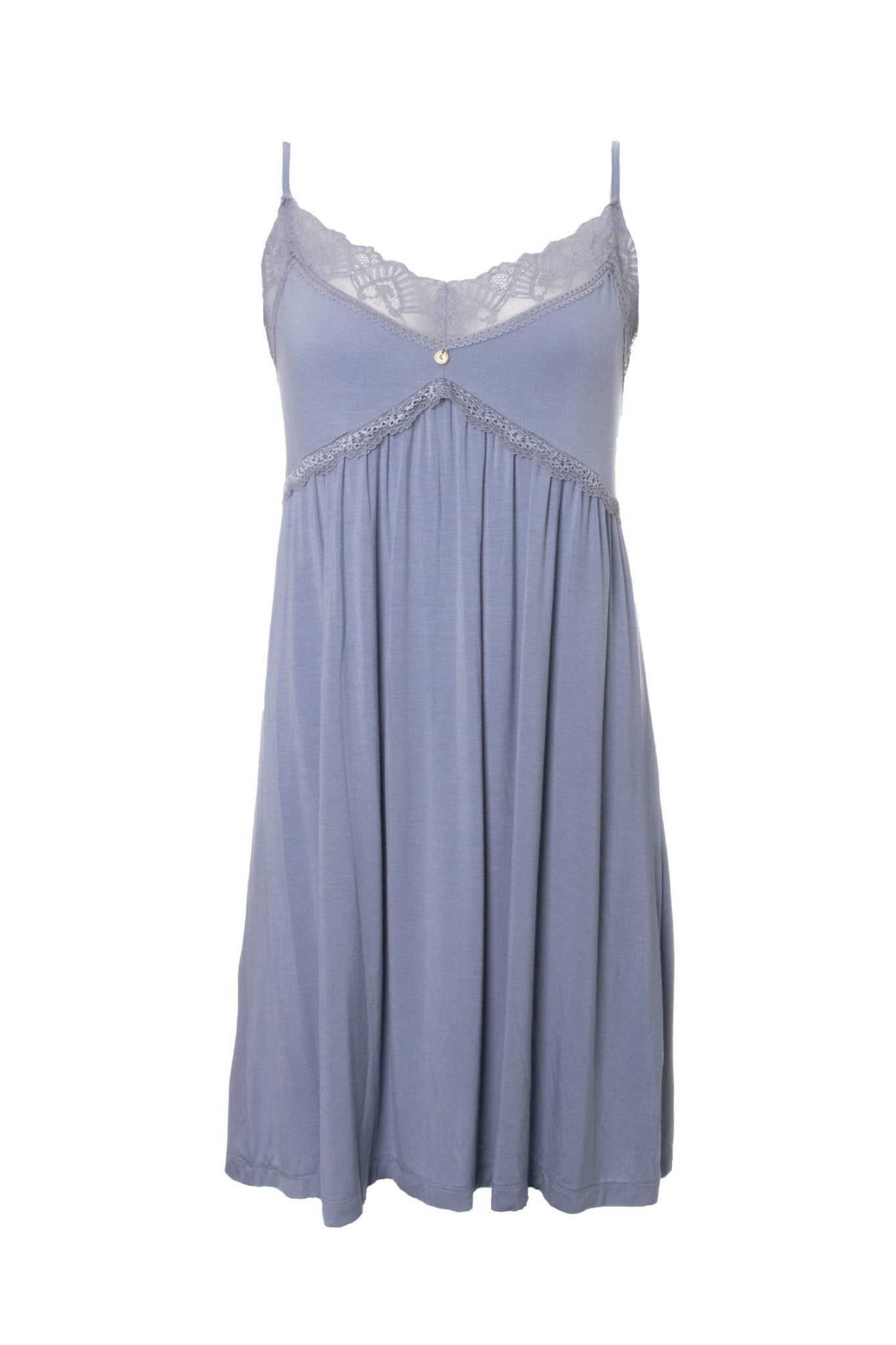 Bamboo Lace Nightie In Blue Mist - Bumble & Bleat Soapery