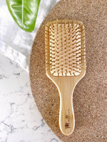 Bamboo Paddle Hairbrush - Bumble & Bleat Soapery
