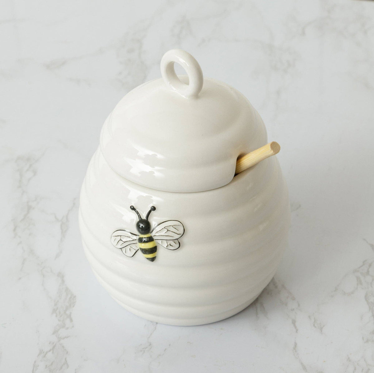 Bee Honey Pot With Dipper - Bumble & Bleat Soapery