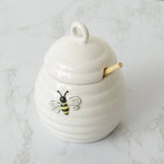 Bee Honey Pot With Dipper - Bumble & Bleat Soapery
