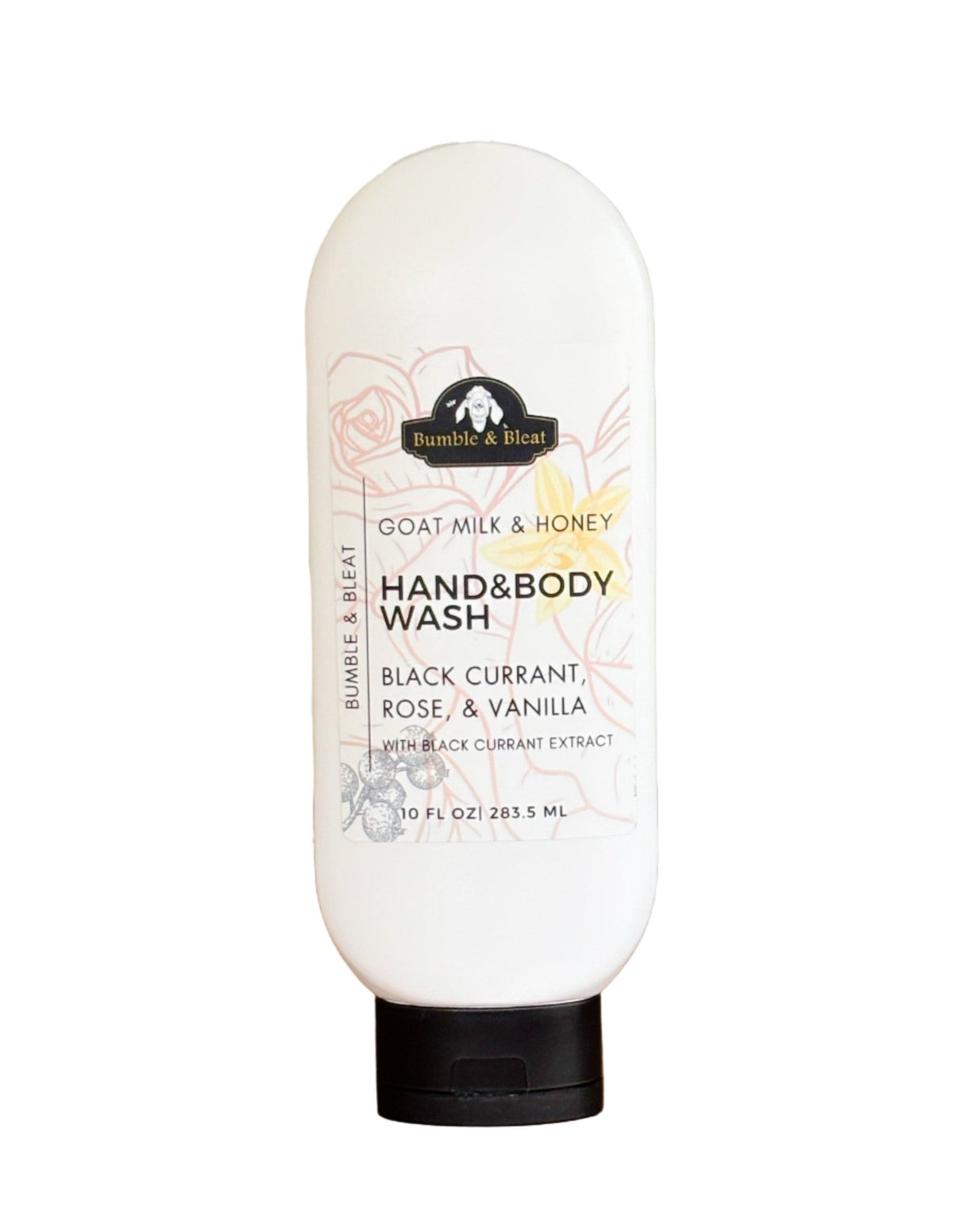 Black Currant, Rose, & Vanilla Hand & Body Wash - Bumble & Bleat Soapery