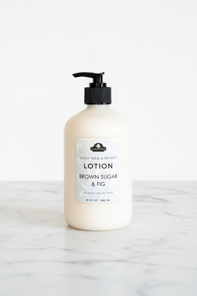 Brown Sugar & Fig Goat Milk & Honey Lotion – Hydrating Lotion for Dry Skin - Bumble & Bleat Soapery