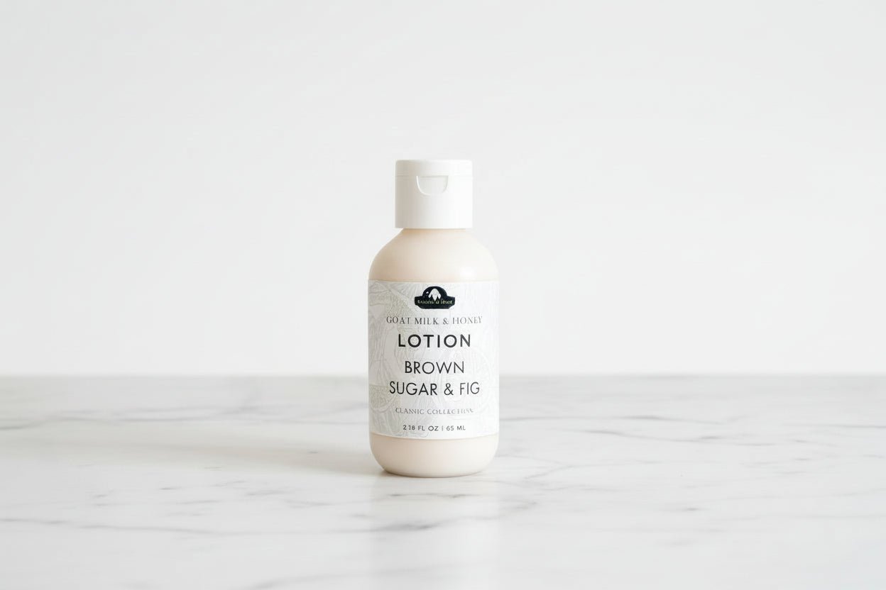 Brown Sugar & Fig Goat Milk & Honey Lotion – Hydrating Lotion for Dry Skin - Bumble & Bleat Soapery