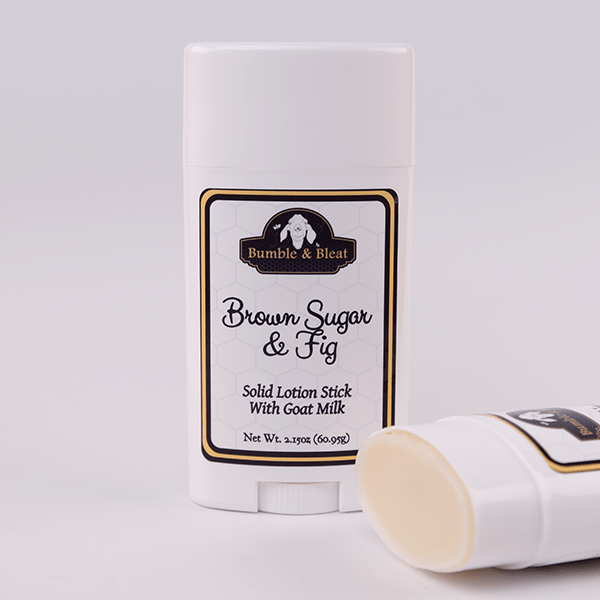 Brown Sugar & Fig Solid Lotion Stick - Bumble & Bleat Soapery
