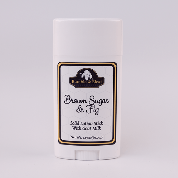 Brown Sugar & Fig Solid Lotion Stick - Bumble & Bleat Soapery