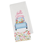 Bunny Truck Embellished Dishtowel - Bumble & Bleat Soapery