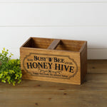 Busy Bee Honey Hive Wood Basket - Bumble & Bleat Soapery