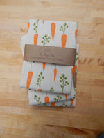 Carrot Cotton Kitchen Towel, Tea Towel - Bumble & Bleat Soapery