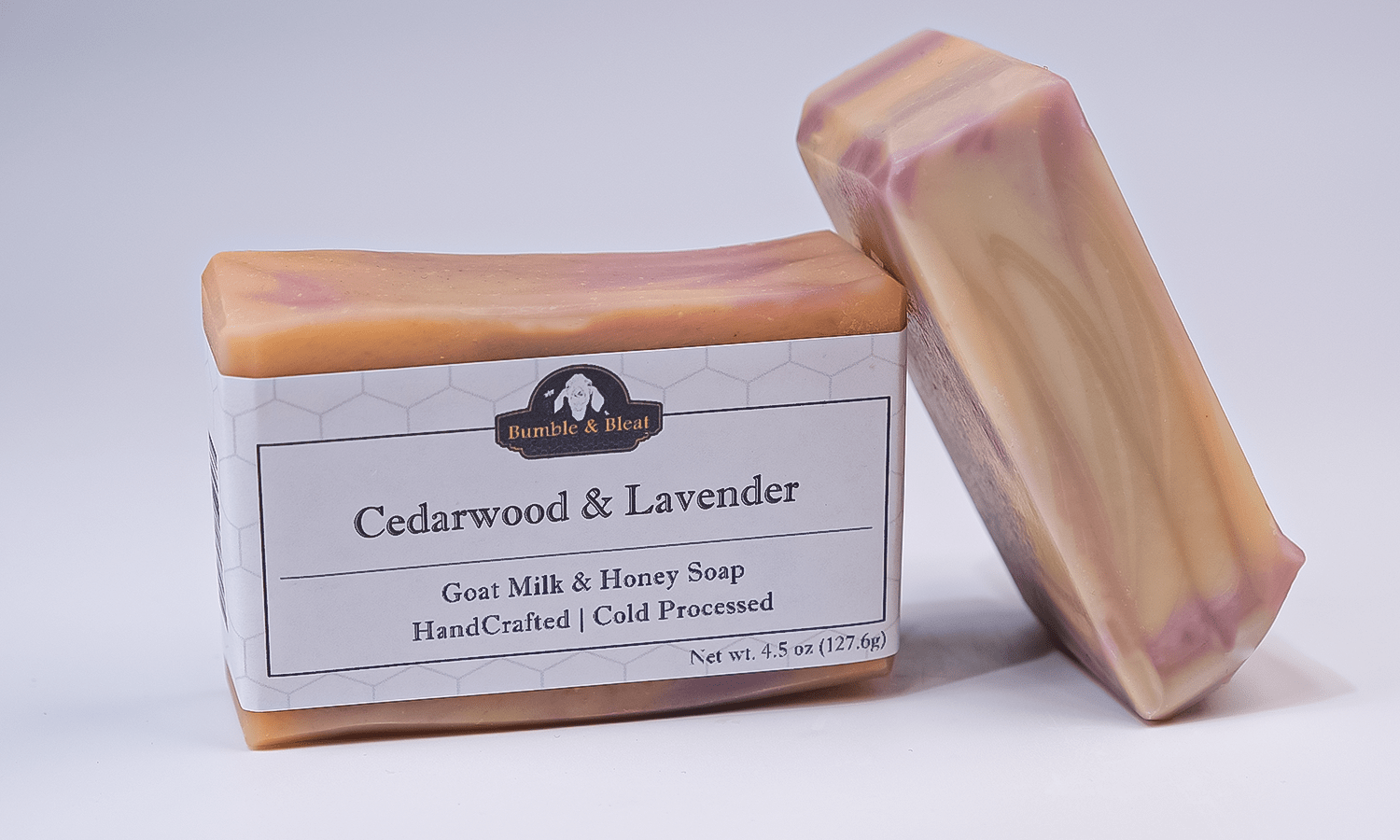 Cedarwood & Lavender Goat Milk & Honey Soap - Bumble & Bleat Soapery