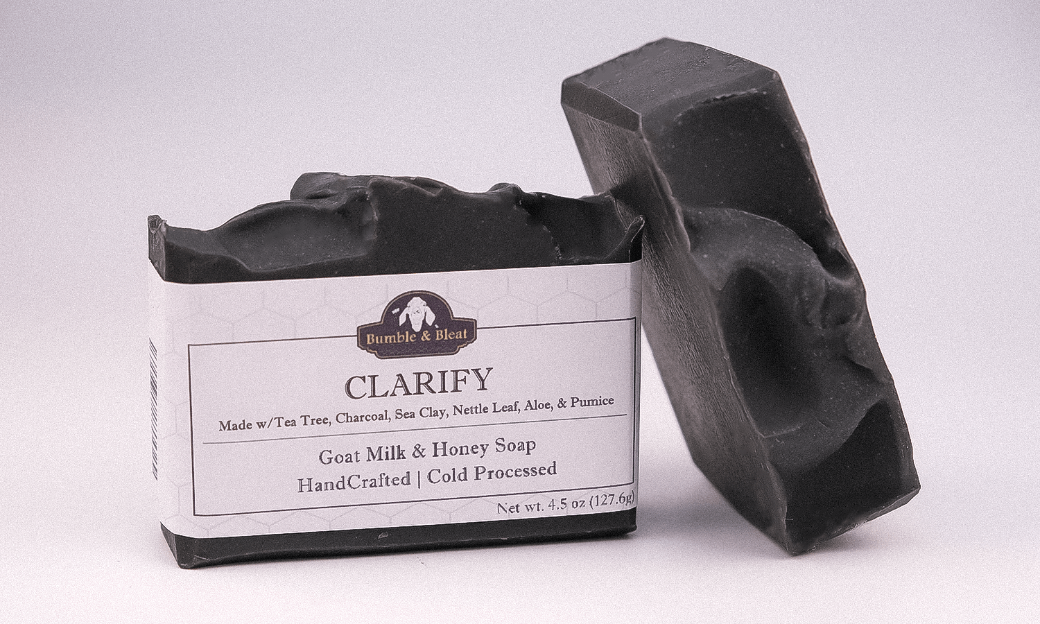 Clarify Goat Milk & Honey Face and Body Bar - Bumble & Bleat Soapery