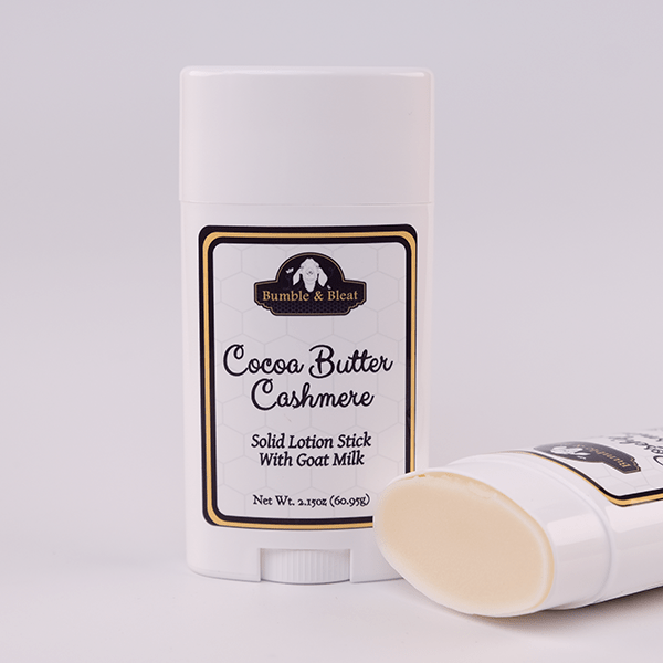 Cocoa Butter Cashmere Solid Lotion Stick - Bumble & Bleat Soapery