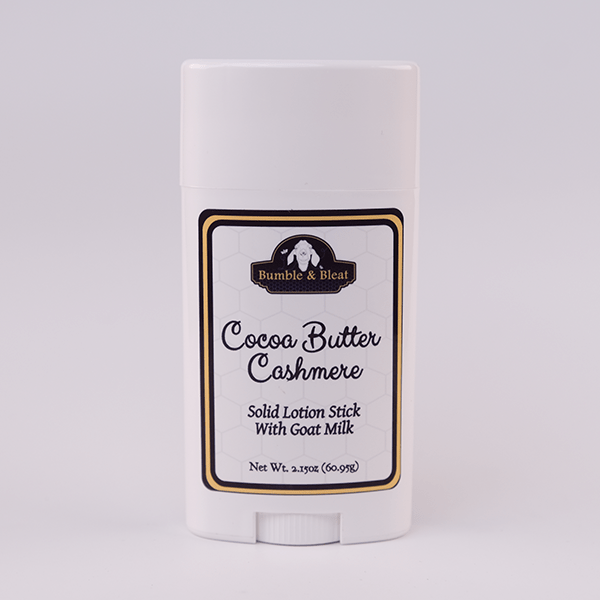 Cocoa Butter Cashmere Solid Lotion Stick - Bumble & Bleat Soapery
