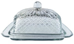 Cut Recycled Glass Butter Dish - Bumble & Bleat Soapery