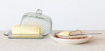 Cut Recycled Glass Butter Dish - Bumble & Bleat Soapery