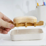 Eco Friendly, Biodegradable, Bamboo Fiber Soap Box Tray - Bumble & Bleat Soapery