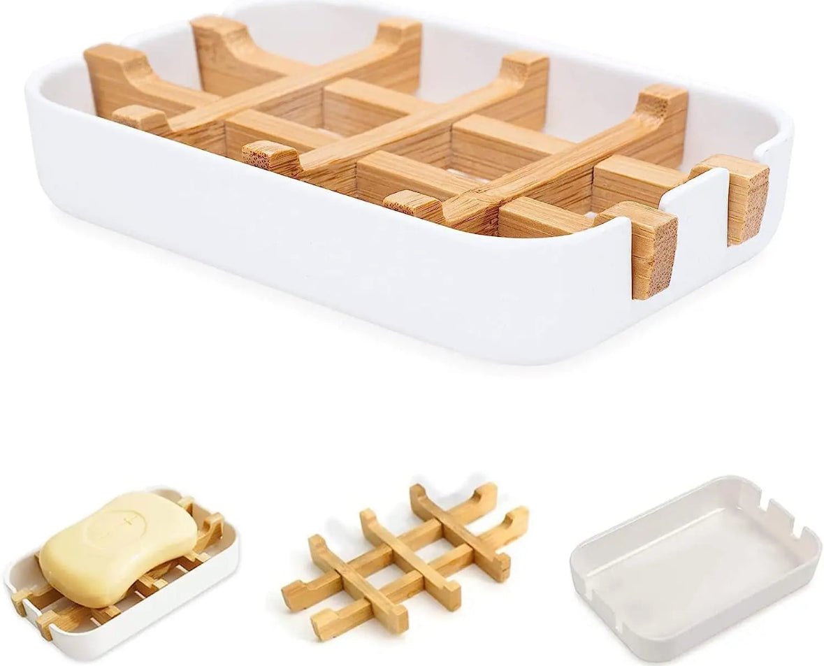 Eco Friendly, Biodegradable, Bamboo Fiber Soap Box Tray - Bumble & Bleat Soapery