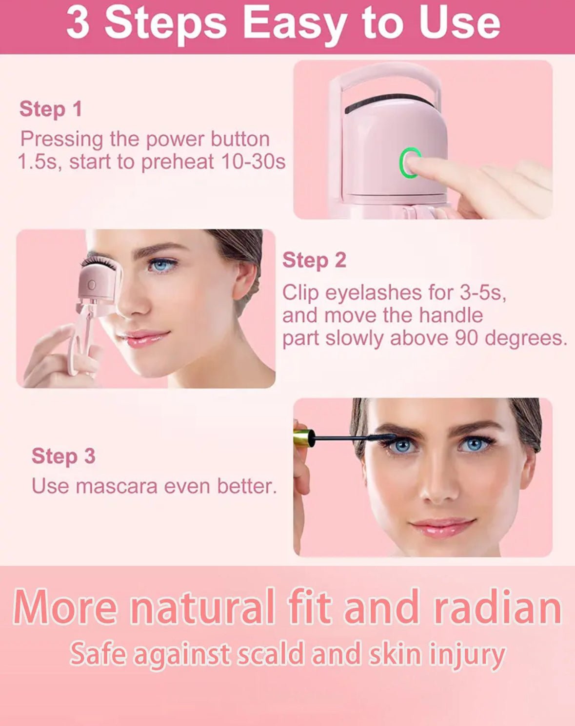 Electric Heated Eyelash Curler - Bumble & Bleat Soapery