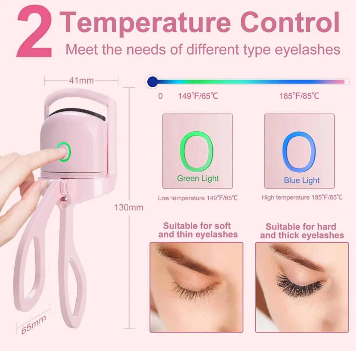 Electric Heated Eyelash Curler - Bumble & Bleat Soapery