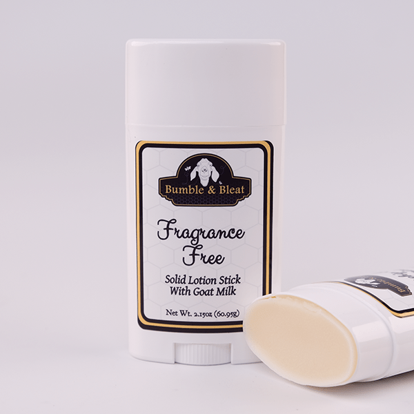 Fragrance Free Solid Lotion Stick - Bumble & Bleat Soapery
