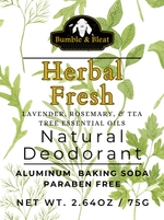 Herbal Fresh natural deodorant - Bumble & Bleat Soapery