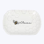 Honey Bee Ceramic Trinket/Soap Dish - Bumble & Bleat Soapery