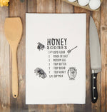 Honey Scones Recipe Tea Towel - Bumble & Bleat Soapery
