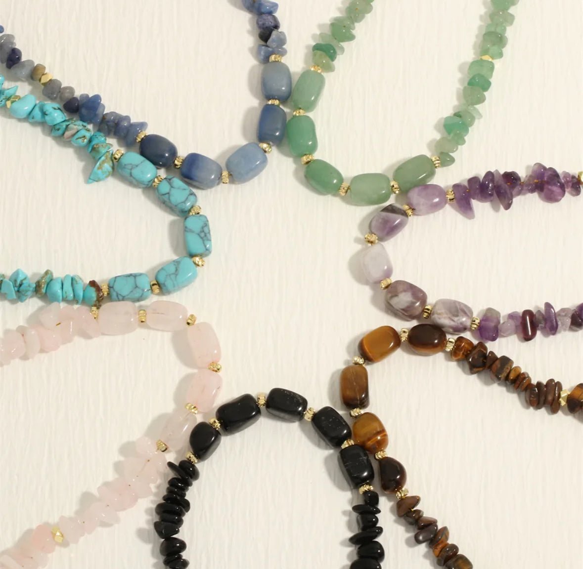 Irregular Cut Gemstone Necklaces - Bumble & Bleat Soapery